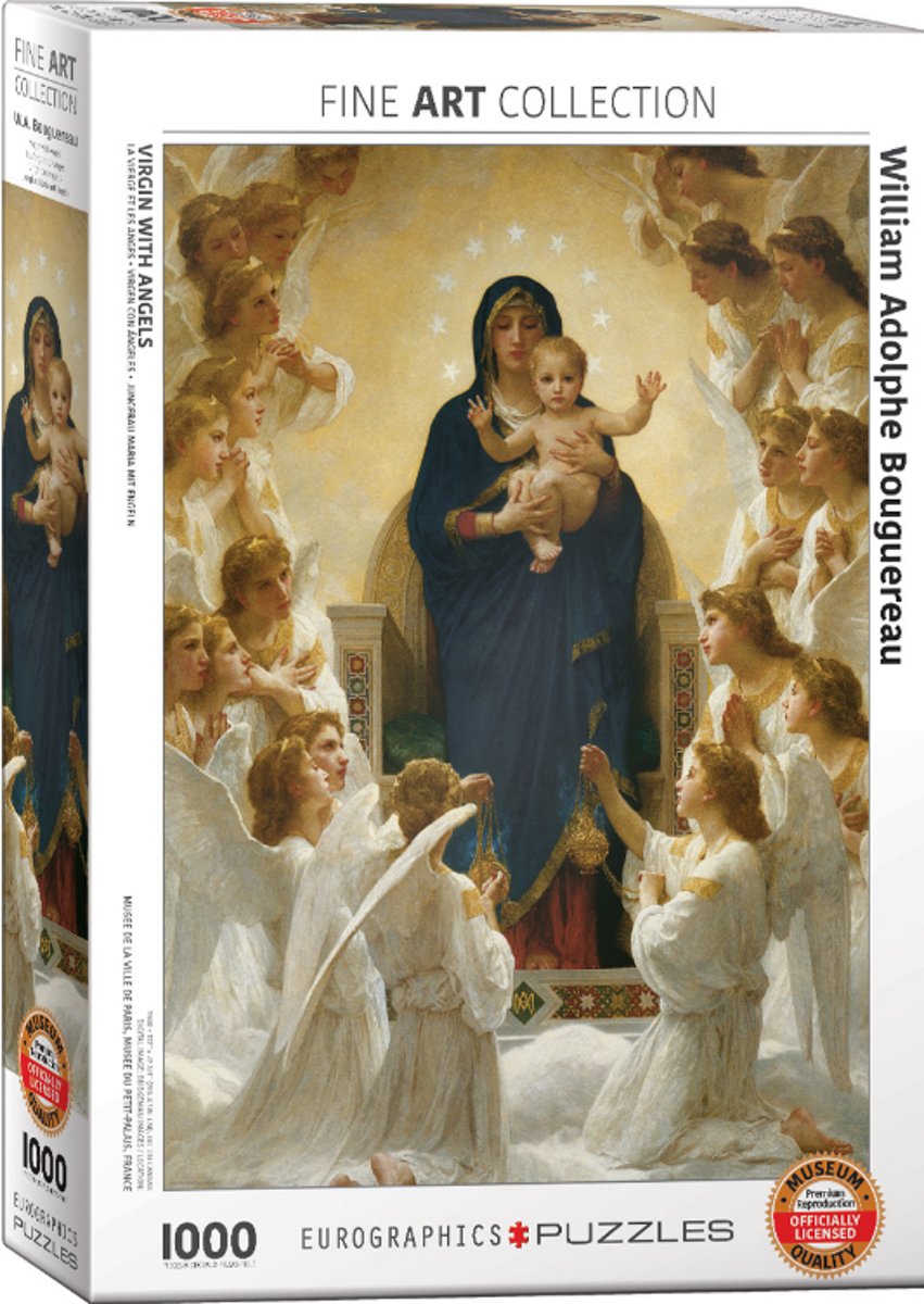 Eurographics - W.A. Bourguereau - Virgin with Angels (1000)