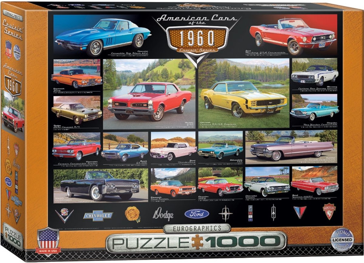 Eurographics American Cars of the 1960s 1000pcs 1000stuk(s)