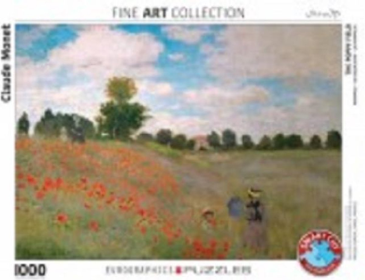 Eurographics Fine Art Collection Claude Monet - The Poppy Field