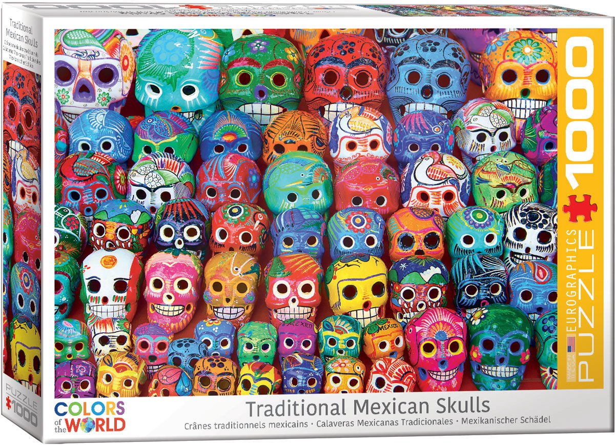 Eurographics Traditional Mexican Skulls (1000)