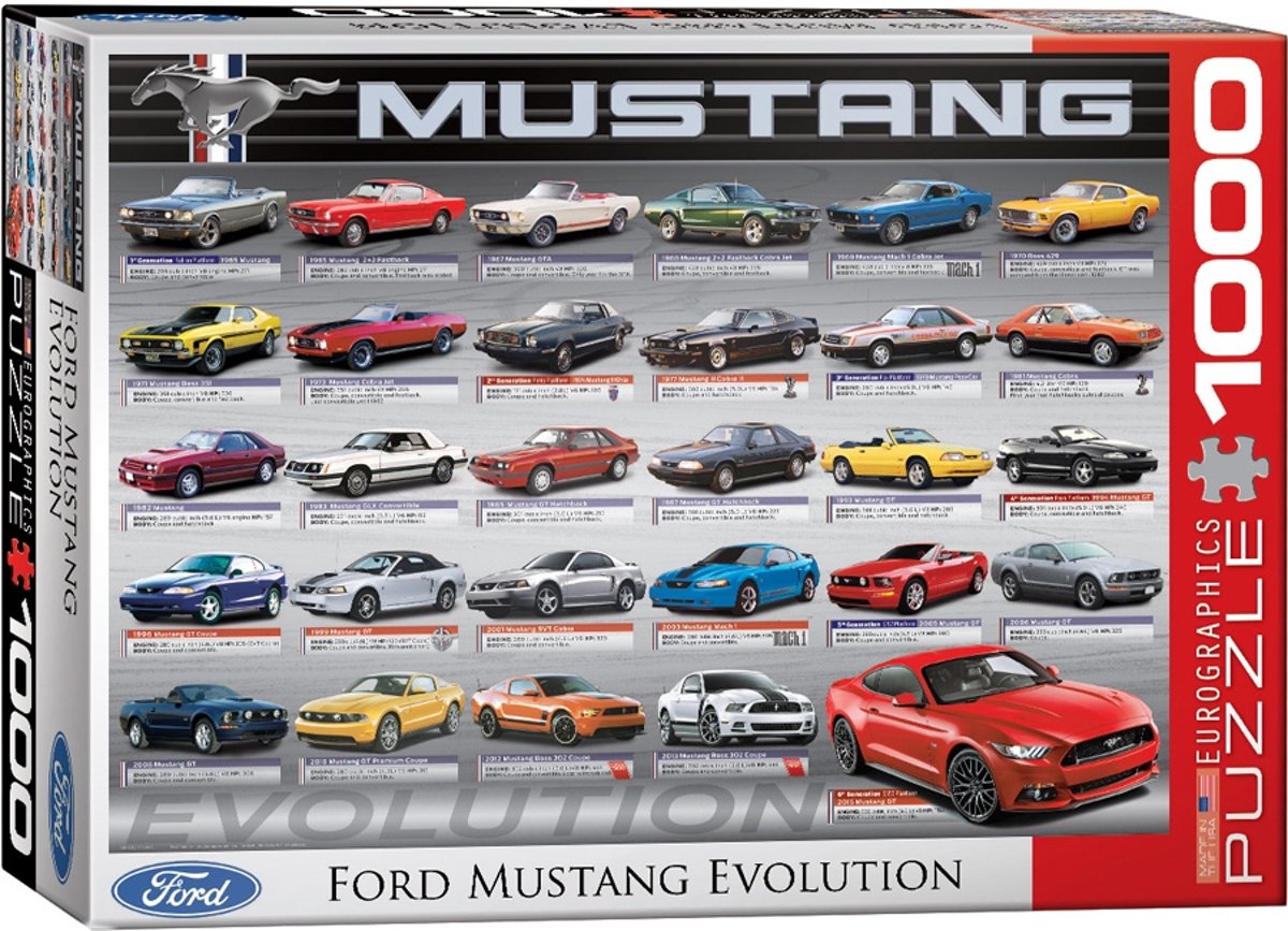 Eurographics legpuzzel - Ford Mustang Evolution - 1000 stuks