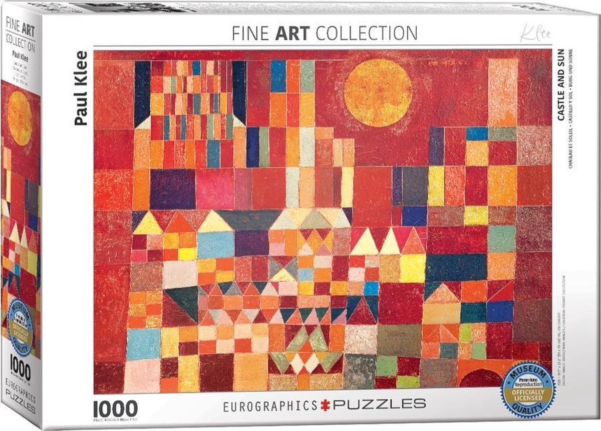 Eurographics puzzel Castle and Sun - Paul Klee - 1000 stukjes