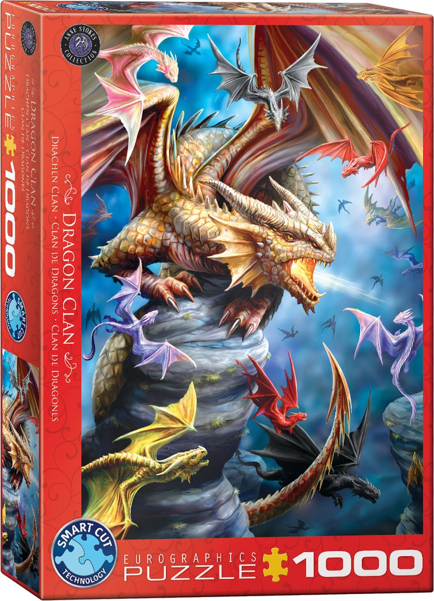 Eurographics puzzel Dragon Clan - Anne Stokes - 1000 stukjes