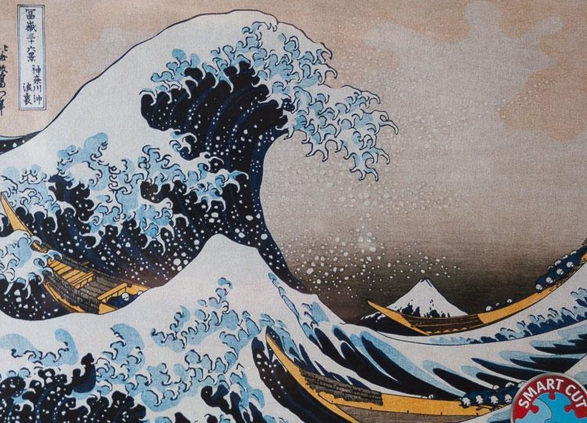 Puzzel 1000 stukjes - Great Wave of Kanagawa - Hokusai
