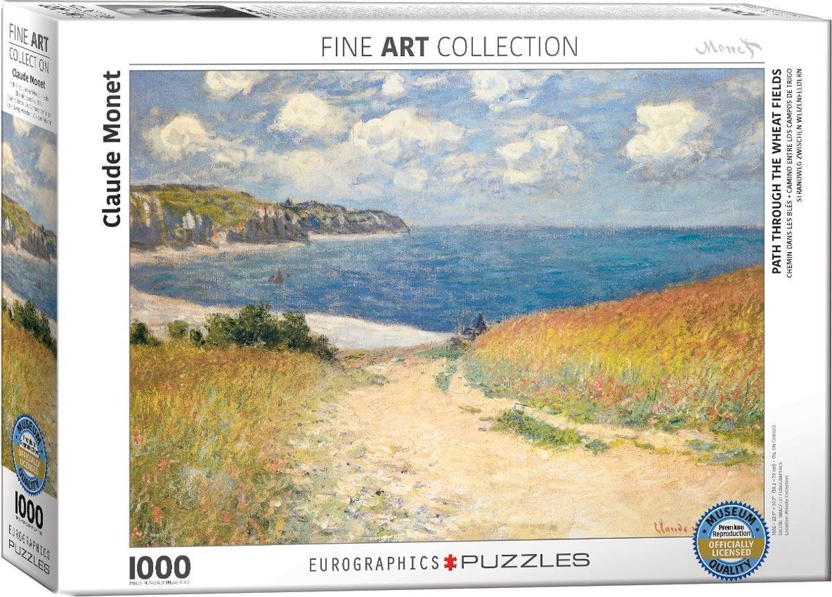 Puzzel 1000 stukjes -  Path Through the wheat fields - Claude Monet