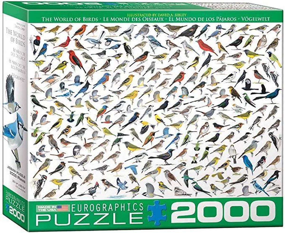 Puzzel 2000 stukjes - The World of Birds