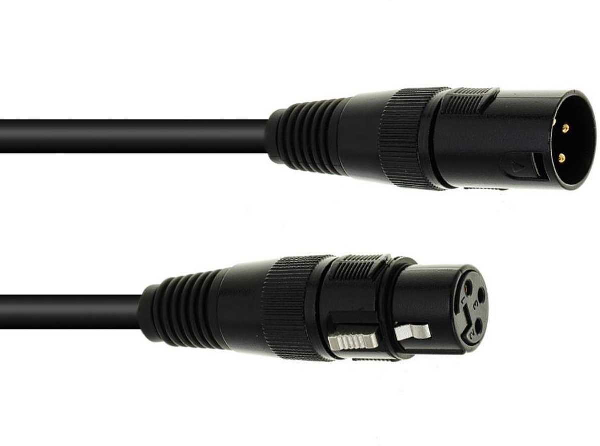 EUROLITE DMX-kabel XLR 3pin 20m zwart