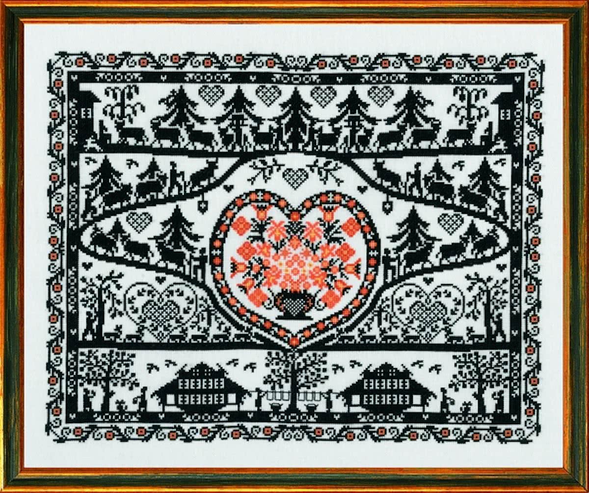 borduurpakket 12-495 merklap, nostalgisch in zwart-1