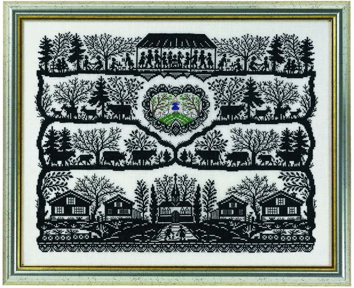 borduurpakket 12-942 merklap, nostalgisch in zwart-3