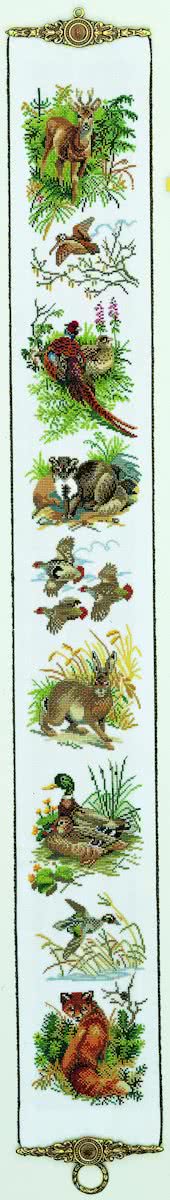borduurpakket 13-309 schellekoord, bosdieren
