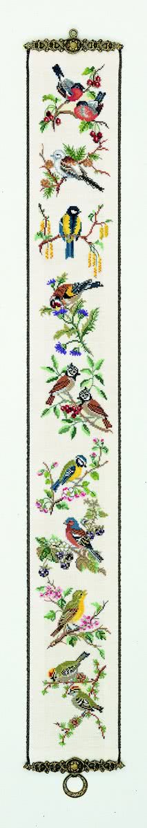 borduurpakket 13-359 schellekoord, vogels