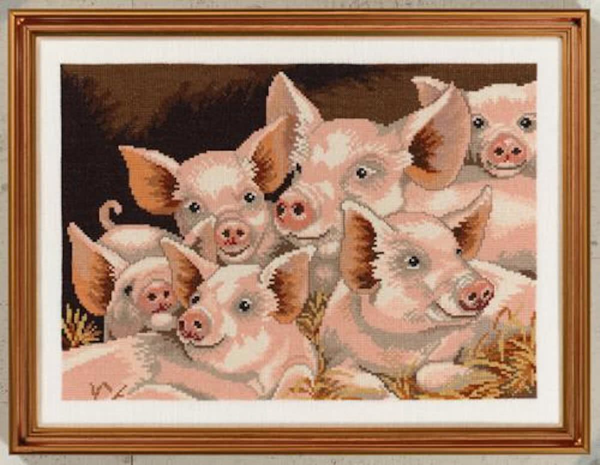 borduurpakket 14-231 varkenskoppen