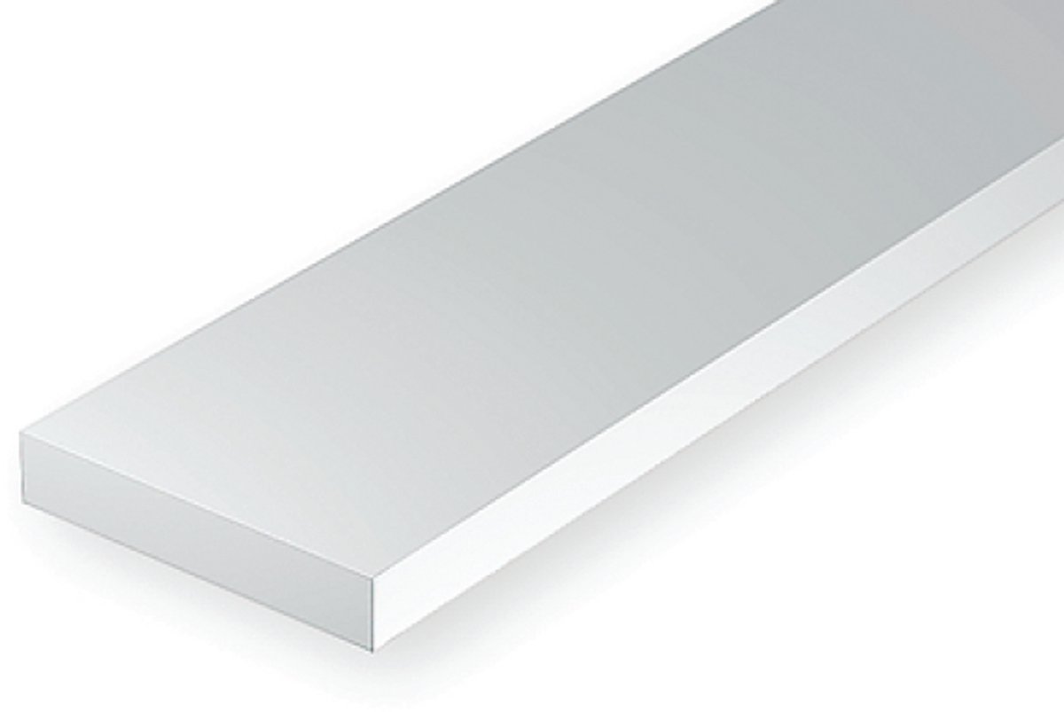 Evergreen Modelbouwdecoratie - 8202 HO Strip 0,56mmX0,56mmX35cm - 10 stuks Styreen