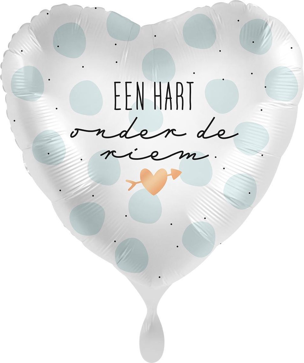 Everloon - Folieballon - Een Hart Onder De Riem - 43cm - Voor sterkte