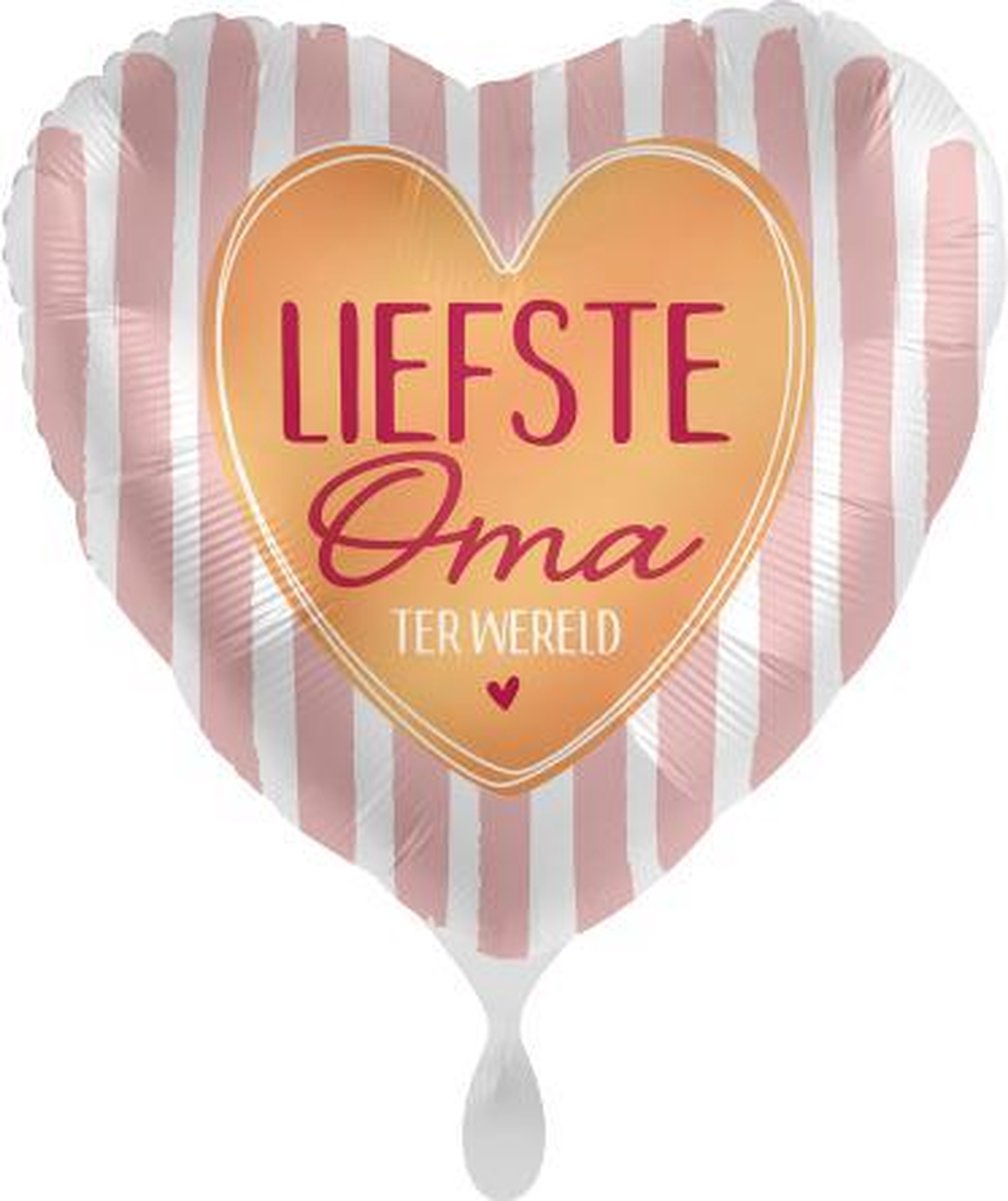 Everloon - Folieballon - Liefste Oma Ter Wereld - 43cm