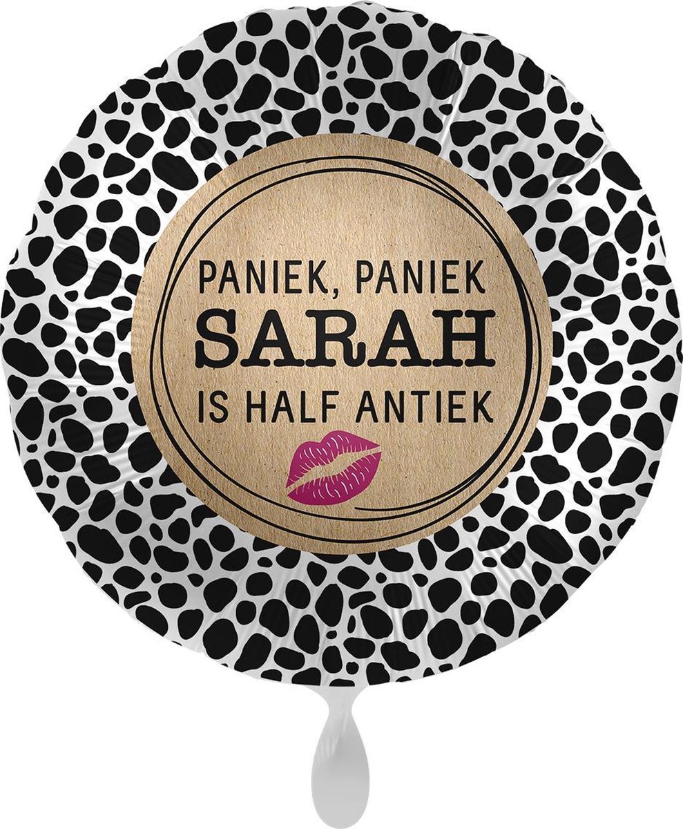 Everloon - Folieballon - Paniek, Paniek Sarah Half Antiek - 43cm