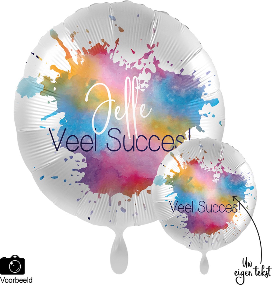 Everloon Ballon – Splash Veel Succes – Personaliseer IT