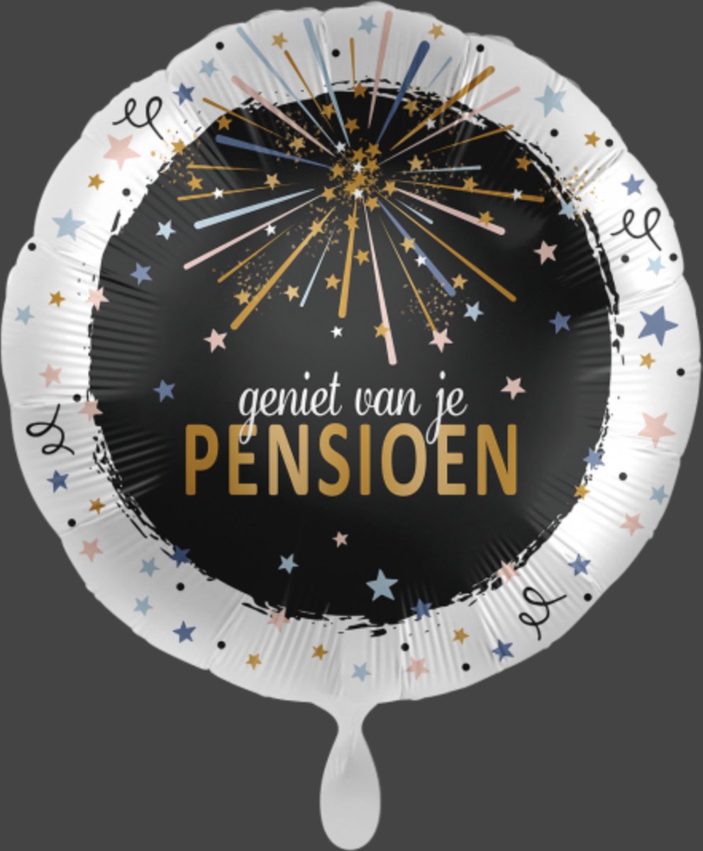 Geniet van je pensioen ballon