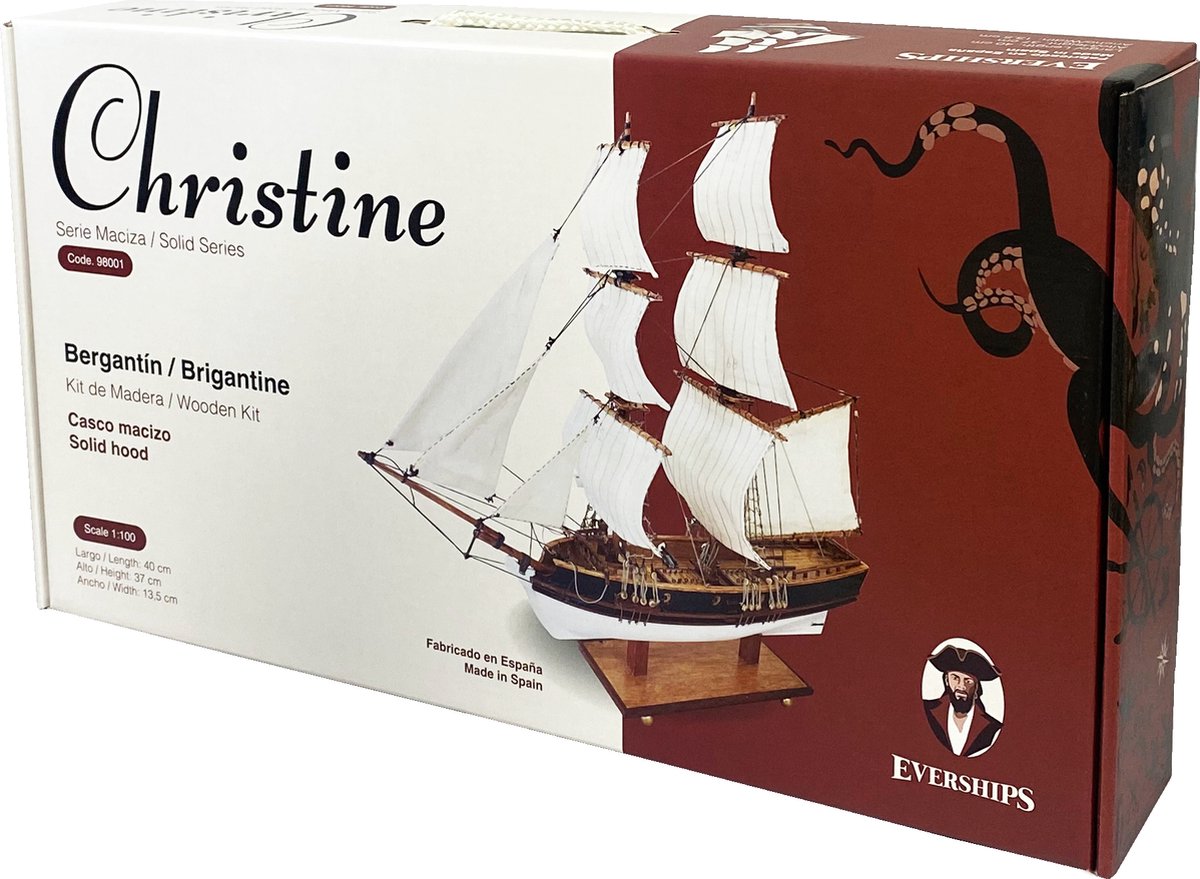 Modelbouw Schip Zeilschip Schoenerbrik Brigantijn Christine van hout