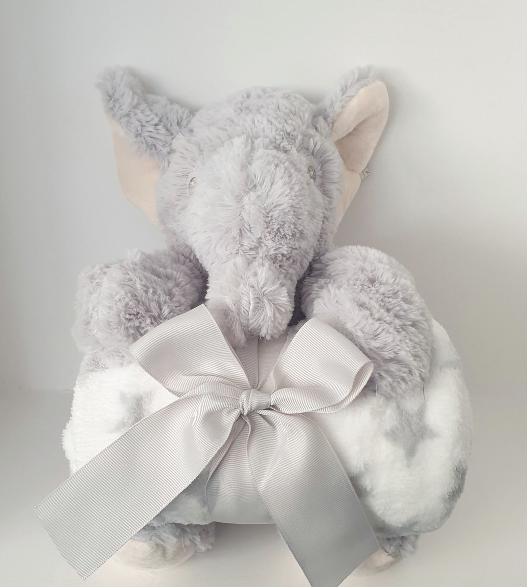 Pluche Knuffel Olifant met Dekentje