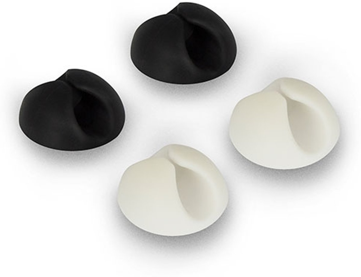 Ewent Desktop cable clip 2 x white