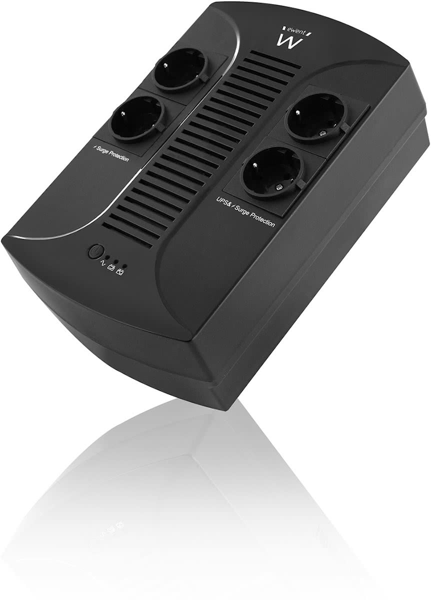 Ewent EW3940 Line-Interactive 650VA 4AC outlet(s) Zwart UPS