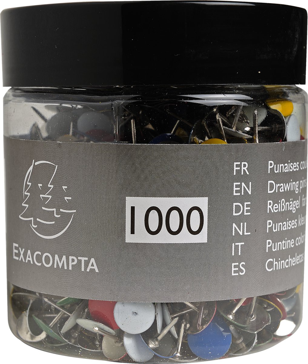 Exacompta 14767E Boîte 1000 punaises