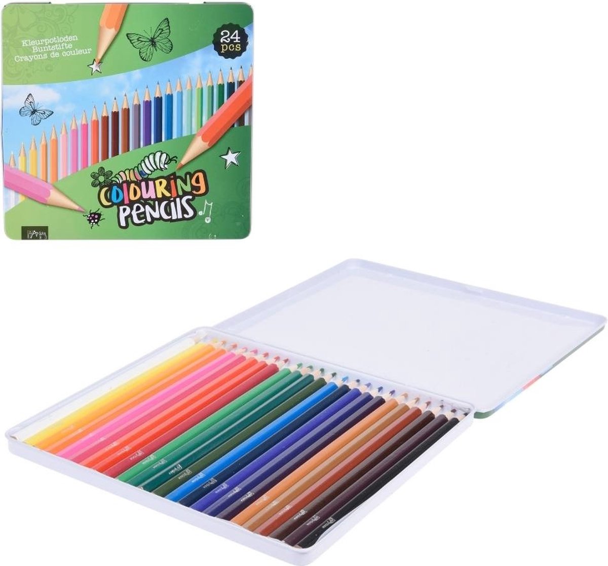 Excellent Houseware - Kleurpotloden Set 24 -
