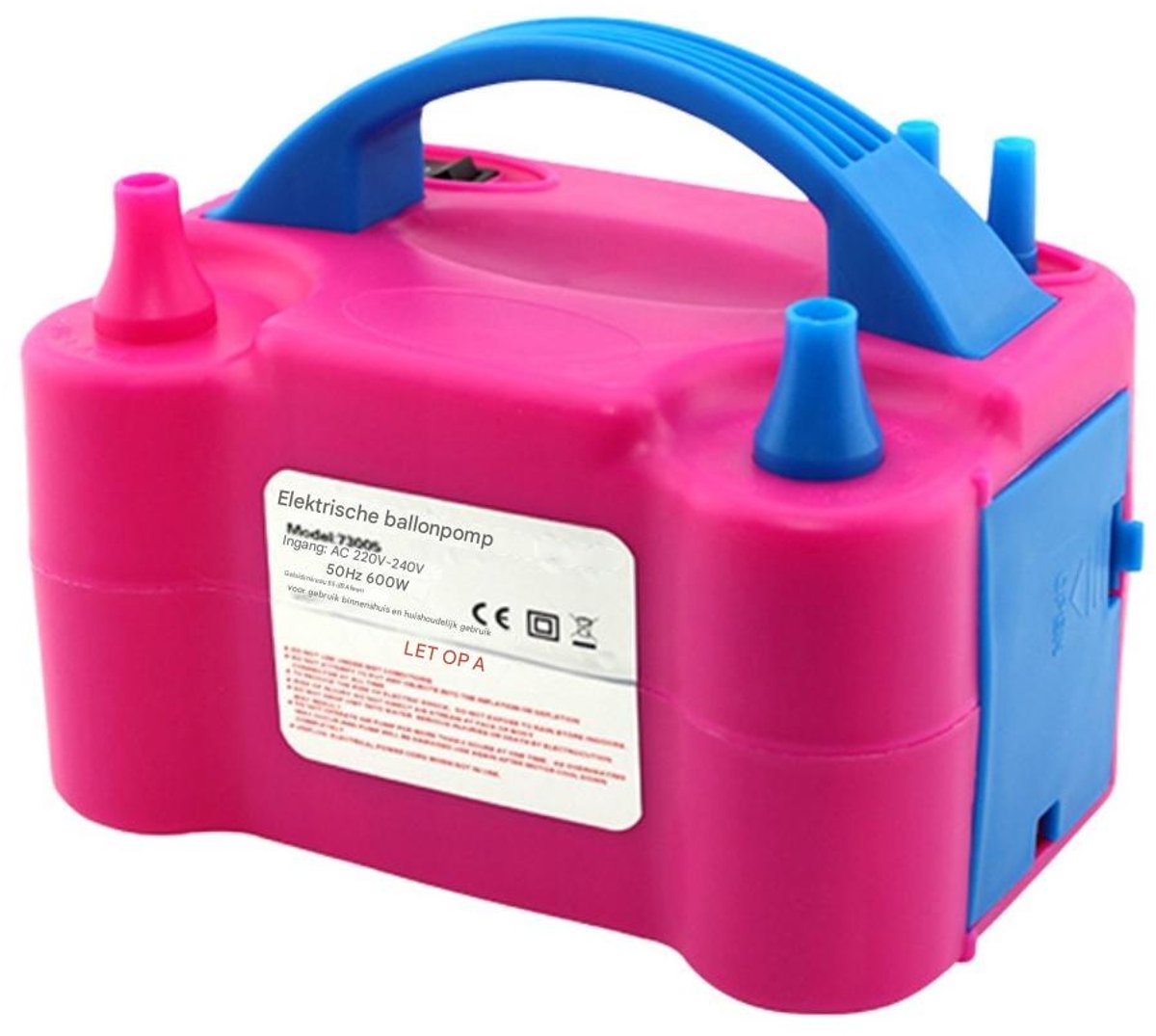 EXCITAT Ballonpomp - Elektrische ballonpomp - Ballonopblaasapparaat - Geschikt voor verjaardagen, bruiloften en feesten