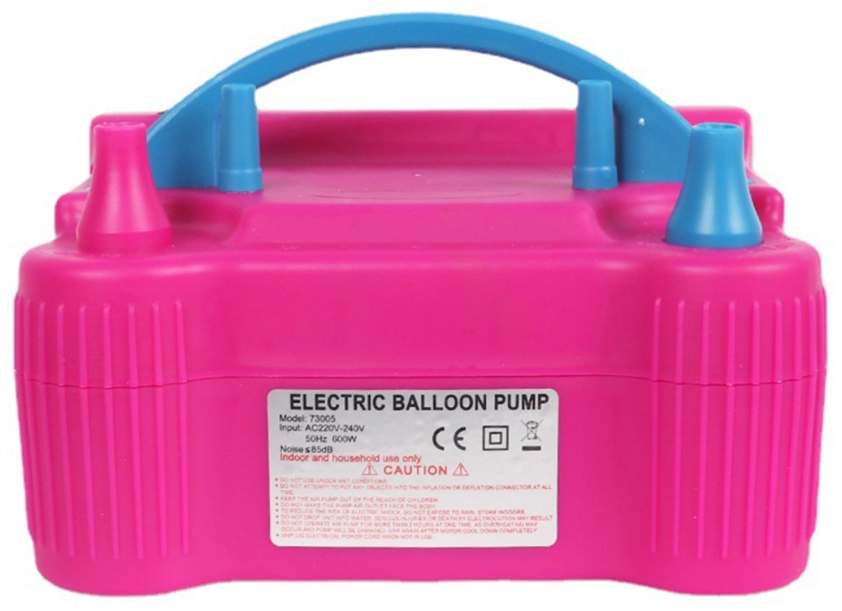 EXCITAT Elektrische ballonpomp - Elektrische ballonpompset - Draagbare elektrische ballonpomp met twee sproeiers - Geschikt voor verjaardagsdecoraties en feestdecoraties