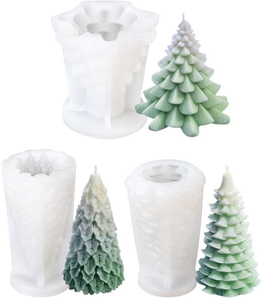 EXCITAT Mallen - Kaarsenmallen - Siliconen mallen - Geschikt voor het maken van kaarsen, zeep, huisdecoraties