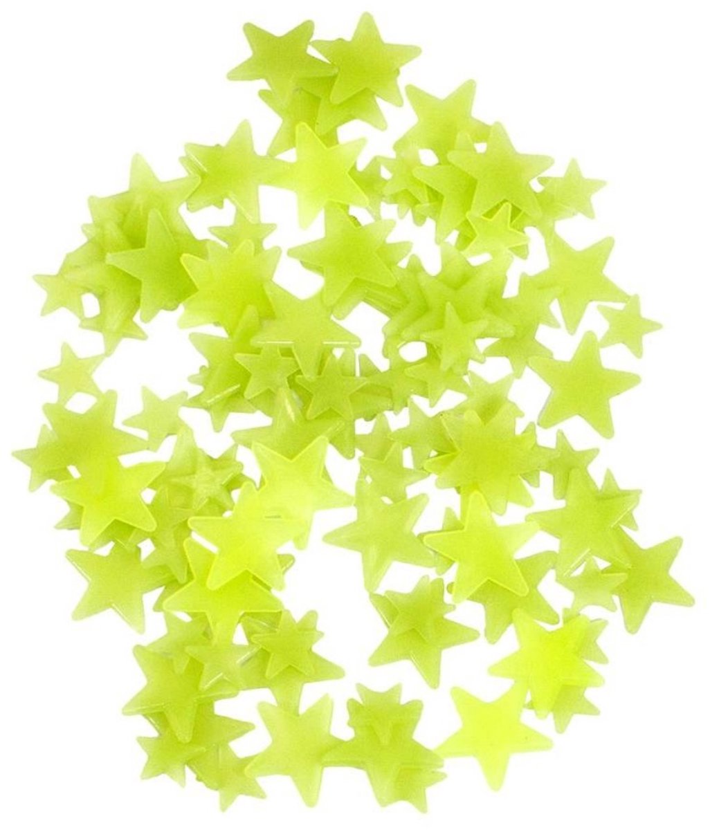 EXCITAT Muurstickers - Muurstickers kinderkamer - Glow Stars - Glow in the Dark Stickers - voor Kinderkamers - 100 stuks