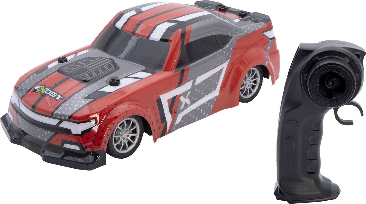 Afstandsbediening auto - EXOST - FLASH RACER ASST 24 Ghz - Schaal 1:18 - Bereik 25 m - 15 km/u - Vanaf 5 jaar