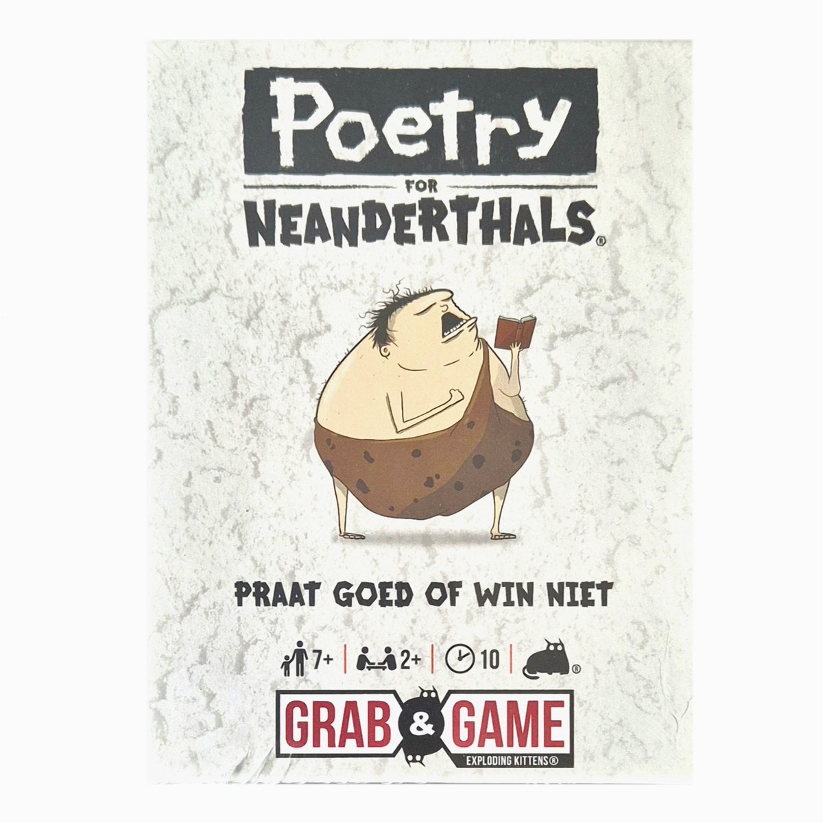 Grab & Game - Poetry for Neanderthals - Kaartspel - Exploding Kittens - Woordspel