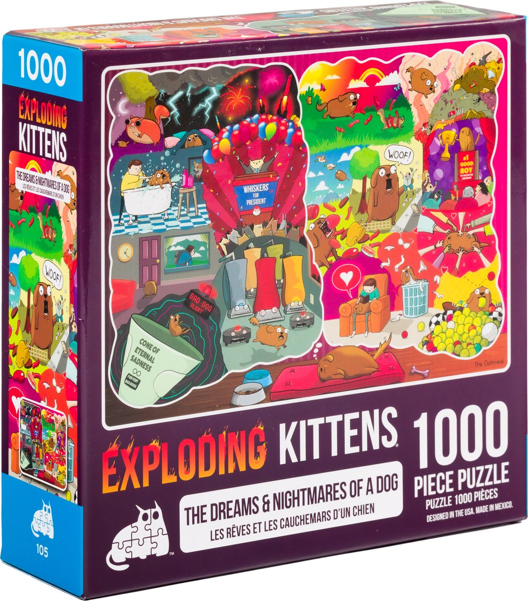 The Dreams and Nightmares of a Dog - Puzzel - 1000 stukjes