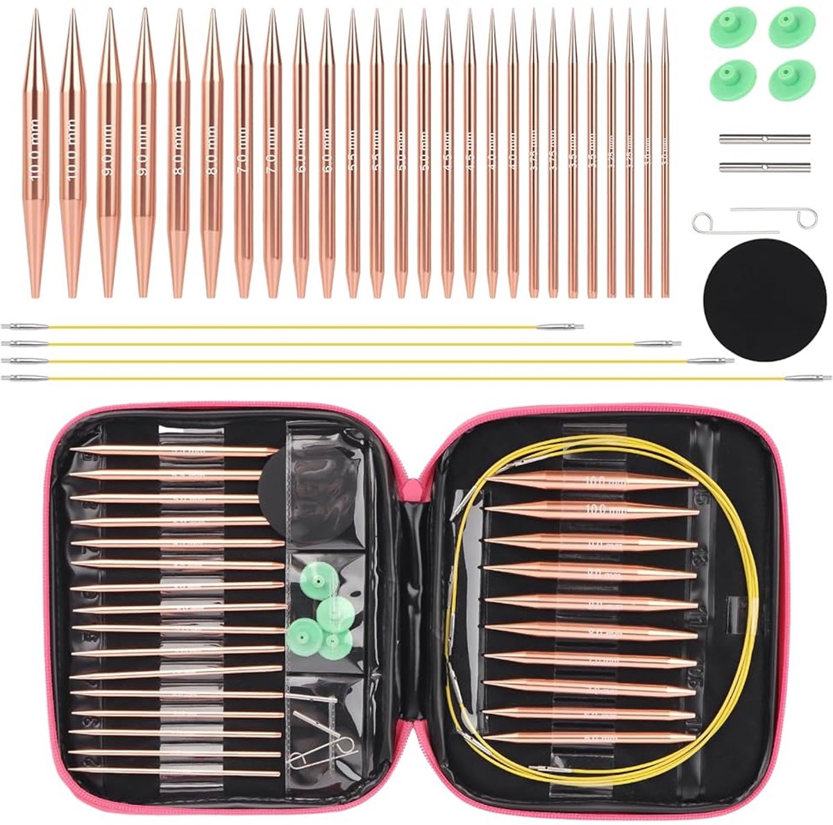 Verwisselbare rondbreinaalden - veelzijdig en duurzaam - set van 13