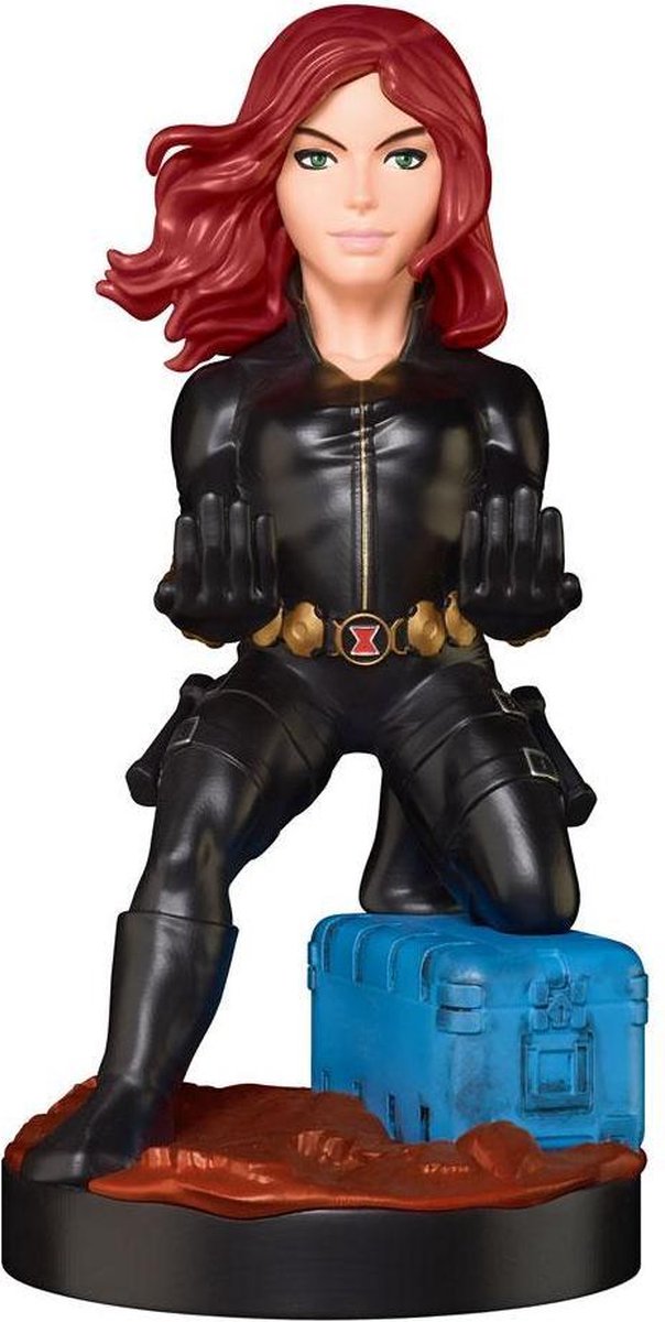 Cable Guy - Black Widow telefoonhouder - game controller stand met usb oplaadkabel  8 inch