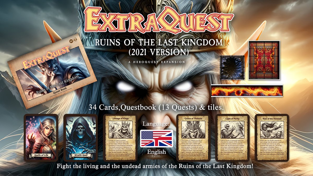 ExtraQuest Ruins of the Last Kingdom Expansion **ENGLISH ONLY** (Heroquest 2021 Edition)
