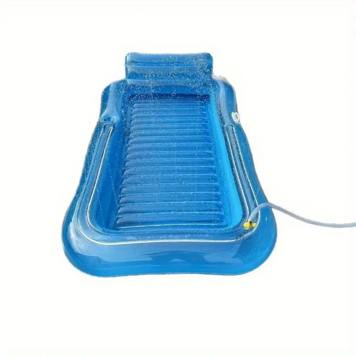 FA-VE Tanningbed – Opblaasbaar Tanning Bed - Tanning Luchtbed met Rugleuning - Tanning Pool - Met Watersproeier – 208x130cm - Blauw