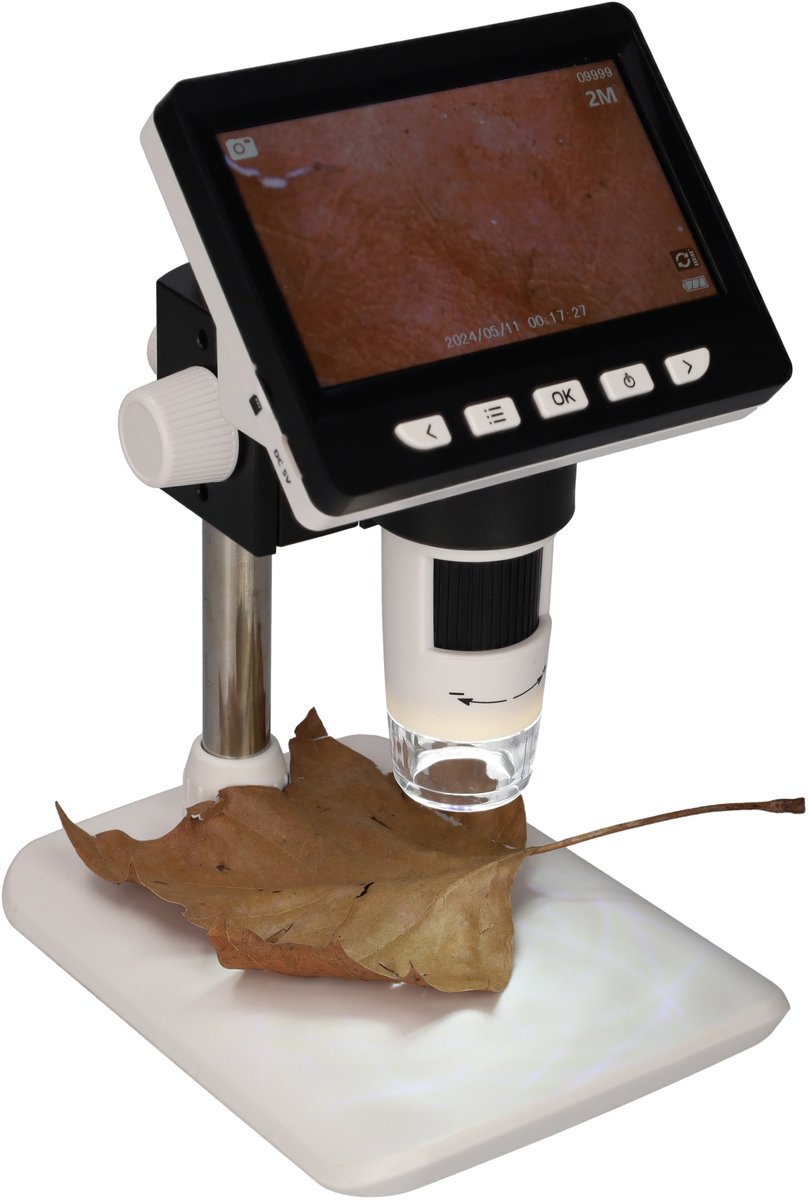 Digitale Microscoop - Microscoop voor kinderen - STEM speelgoed - Microscope - In hoogte verstelbaar - Makkelijk in gebruik - Oplaadbaar met USB - Wit