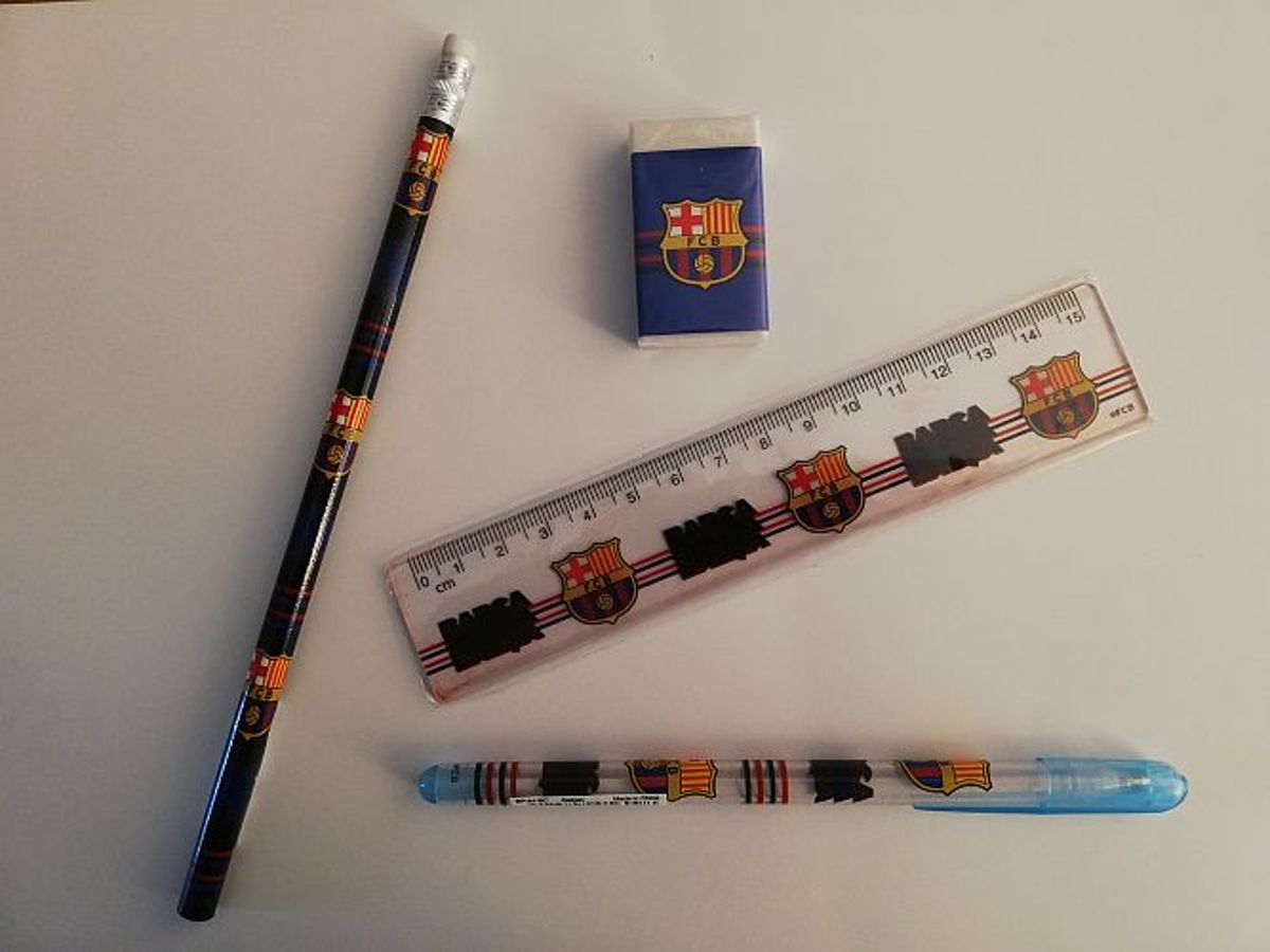 FC Barcelona schrijfset 4 delig