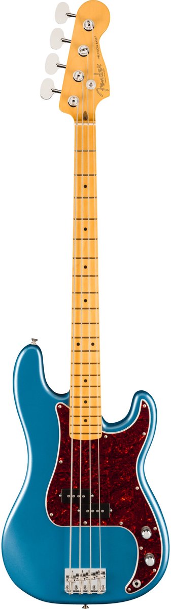 Fender American Professional Classic Precision Bass MN Faded Lake Placid Blue - Elektrische basgitaar