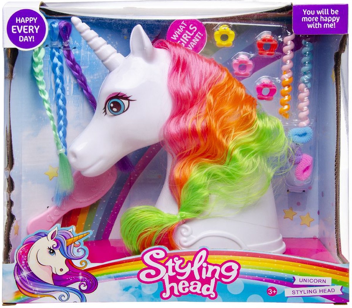 Eenhoorn Kaphoofd - Unicorn Styling Head - Kaphoofd - Unicorn - Kapper - Eenhoorn