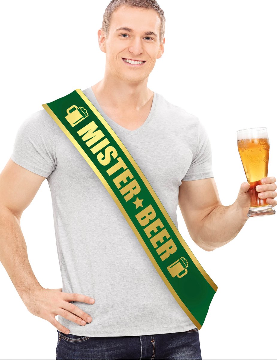 FIESTAS GUIRCA, S.L. - Echarpe Mister Beer verte homme