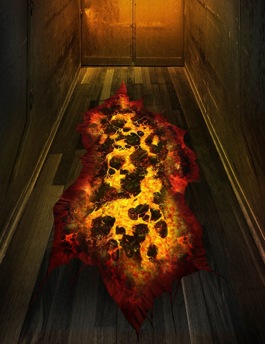 FIESTAS GUIRCA, S.L. - Gesmolten lava vloersticker 30 x 90 cm