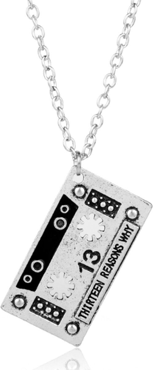 13 Reasons why, 13 Redenen Waarom, Ketting, Hanger, Cassette, Hannah Baker, Clay Jensen