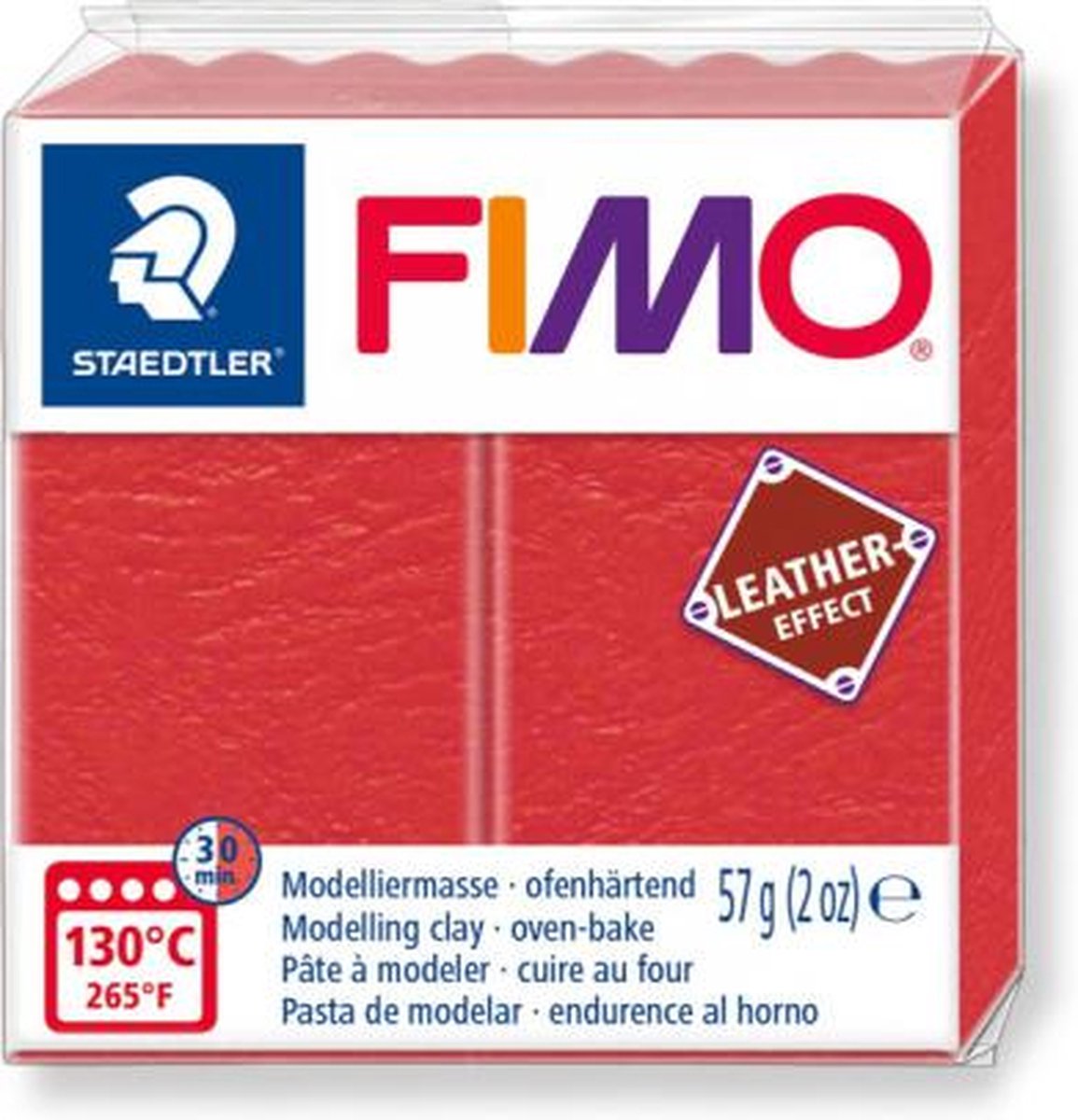 Fimo Effect leather 57 g watermeloen 8010-249