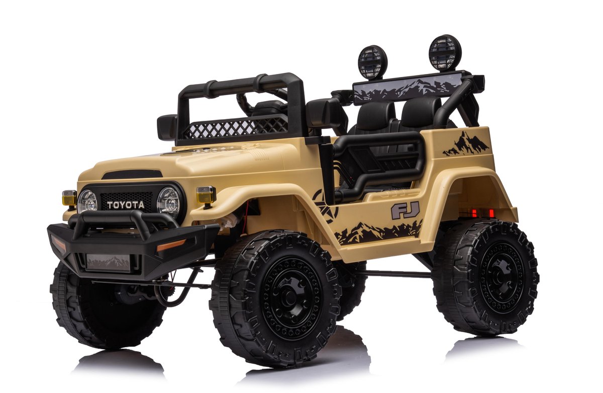 Toyota FJ Cruiser 12V Accu auto Elektrische Kinderauto met Bluetooth 4x4, Rubberen banden en Afstandsbediening