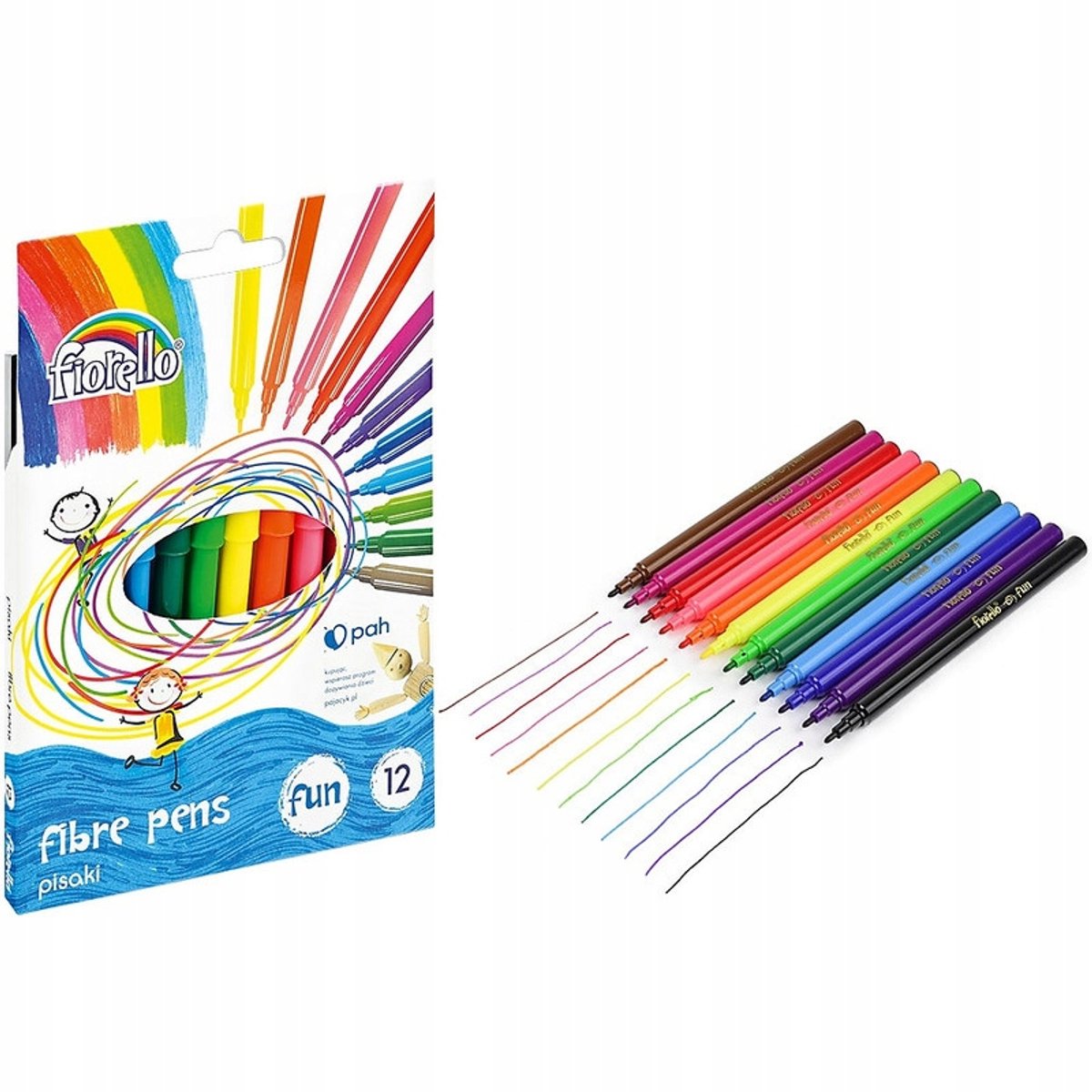 Fiorello Fun-potlodenset - 12 levendige kleuren
