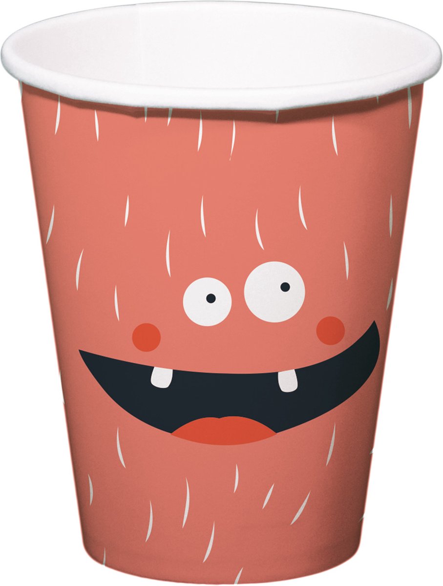 Folat BV Papieren Bekers Monster Bash 250ml, 6st.